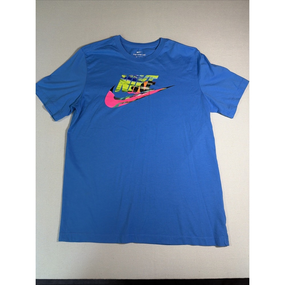 Nike Sportswear Tee Spring break Hybrid Men's M Neon Swoosh